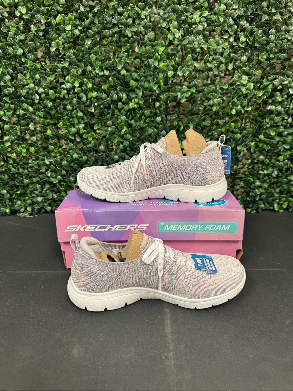 Skechers Summits Sweet Glow Womens Slip-On Walking Shoes - Women’s 5 - Picture 2 of 12